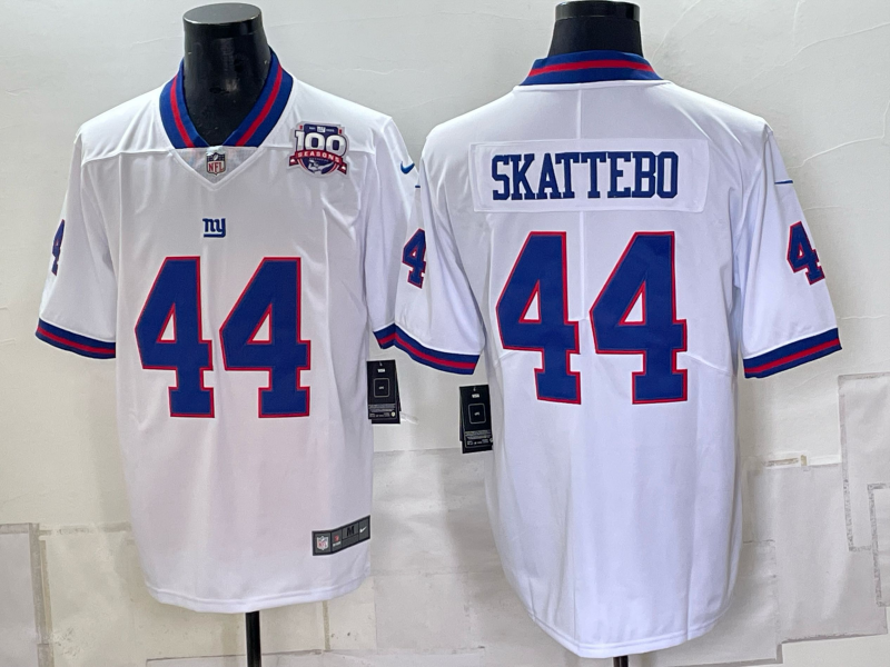 Men New York Giants #44 Skattebo white Nike 2026 NFL Game Jersey 0931004